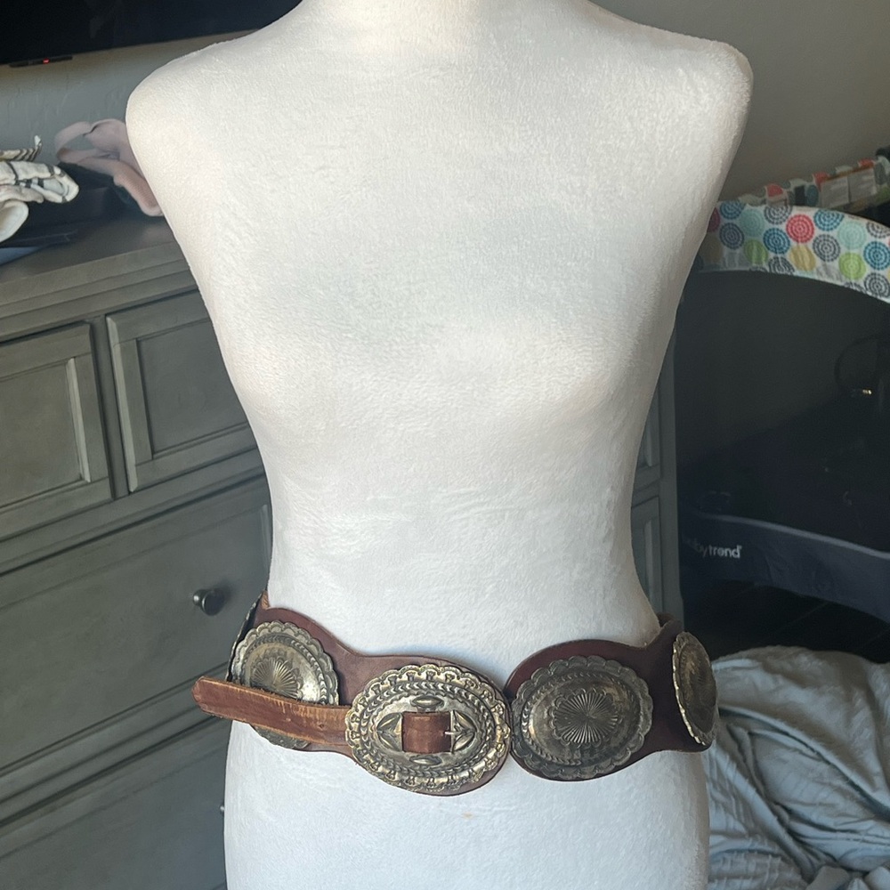 Ralph Lauren vintage Silver plated Women's concho Belt